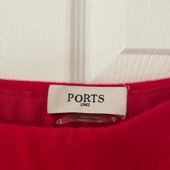 Ports 1961 Vintage. Cashmere/silk red pencil skirt. Size 4. Beautiful condition - Picture 2 of 4